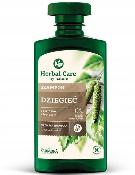 farmona herbal care szampon dziegieć do włosów z łupieżem