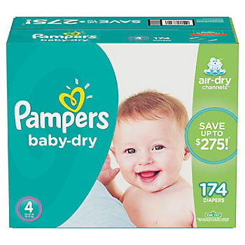 pampers 4 baby dry 174