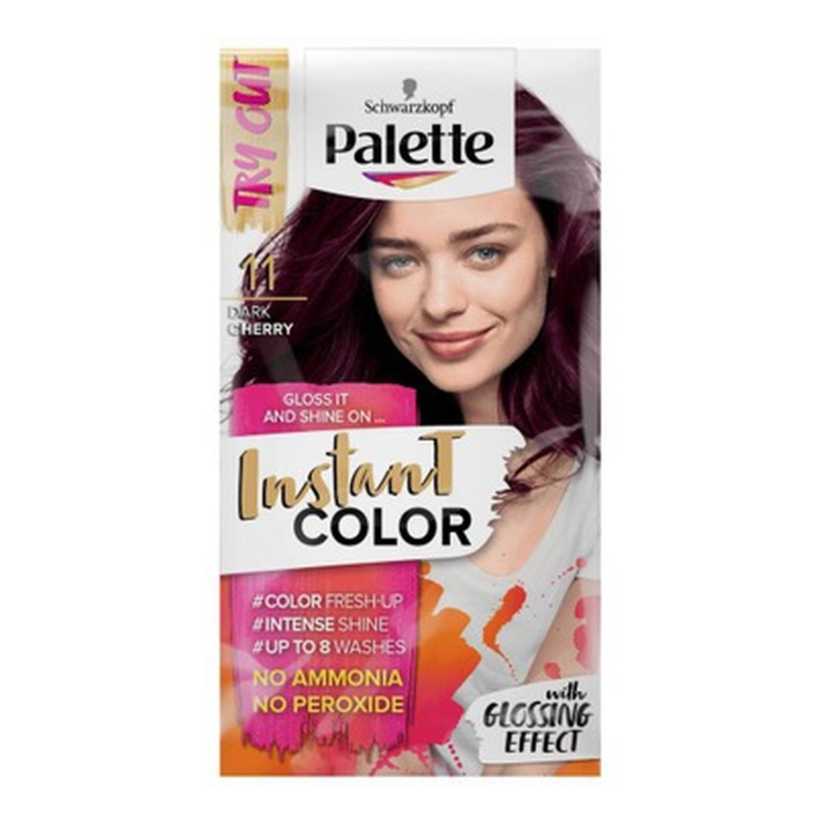 palette instant color szampon koloryzujący ciemna wiśnia 11