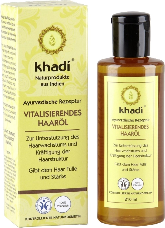 olejek do włosów khadi vitalising hair oil