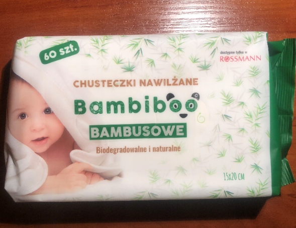 bambusowe nawilżane chusteczki