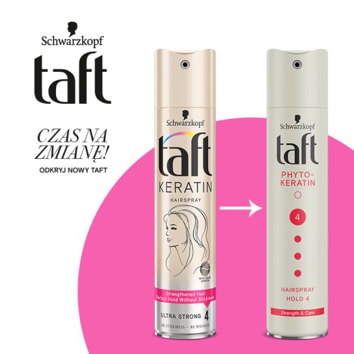 schwarzkopf taft lakier do włosów keratin