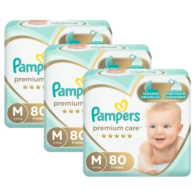 fralda pampers premium care