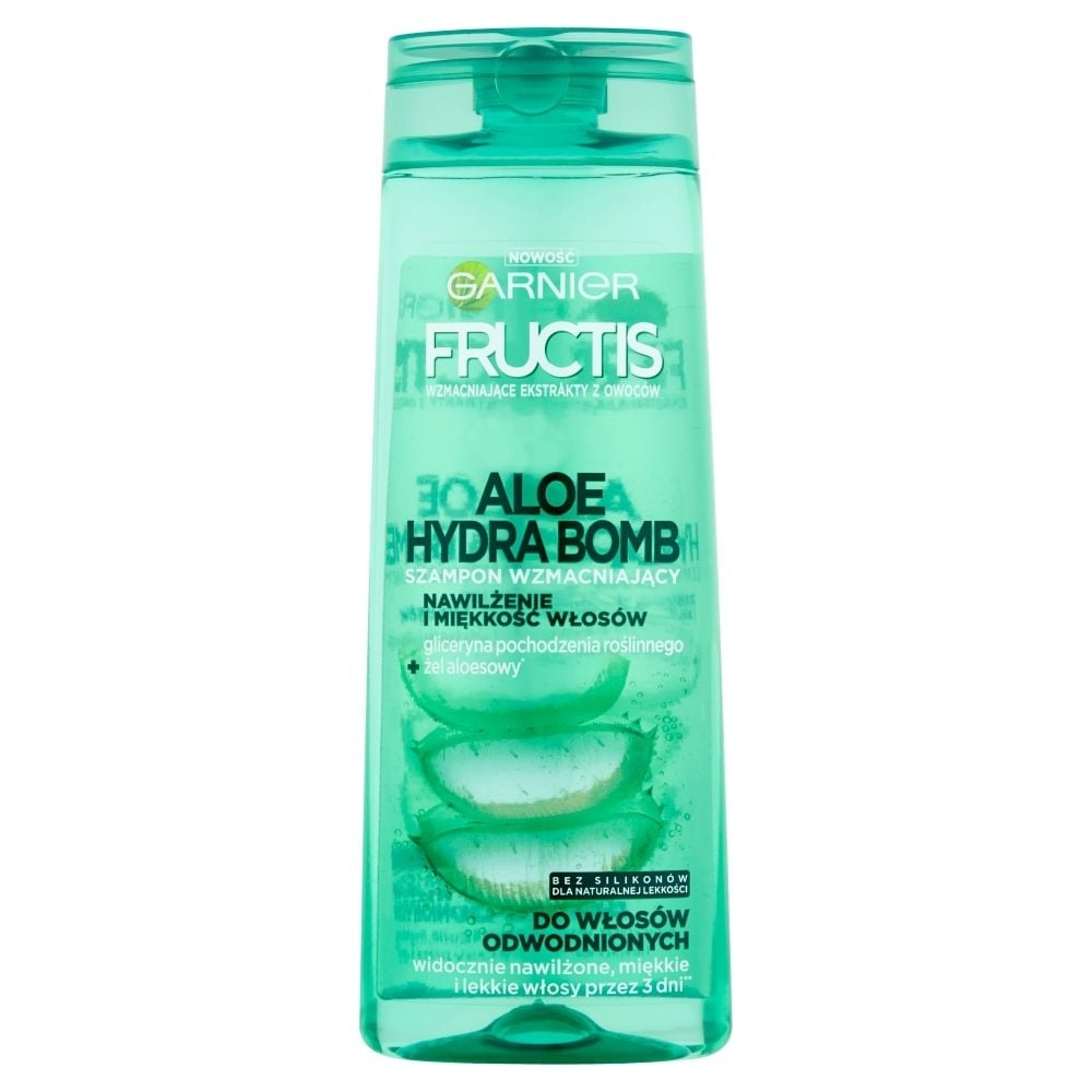 garnier fructis aloe hydra bomb szampon wzmacniający do włosów odwodnionych