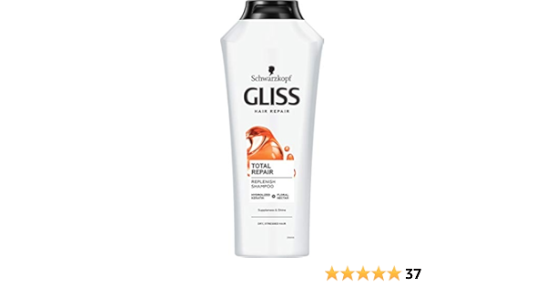 gliss kur hair repair szampon matowe łamliwe skłądniki