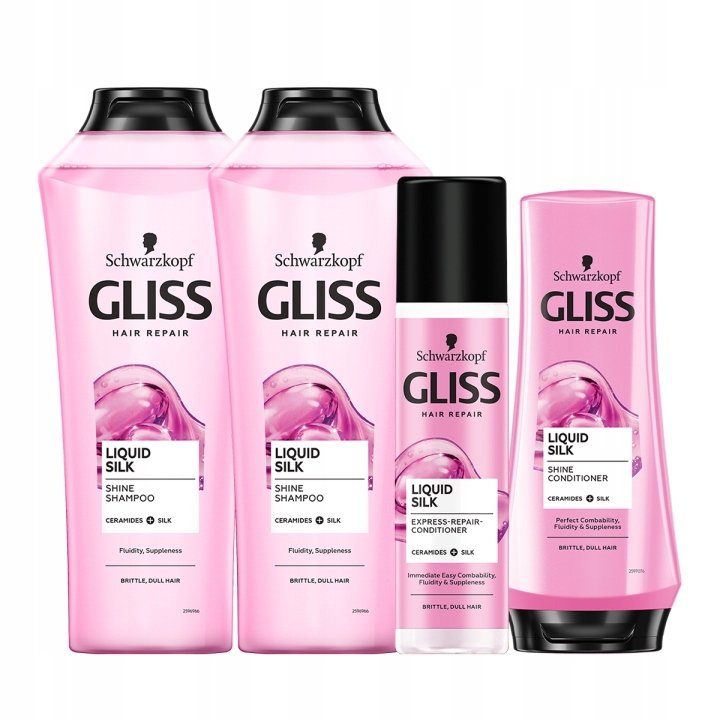 gliss kur liquid silk odżywka do włosów matowych i łamliwych