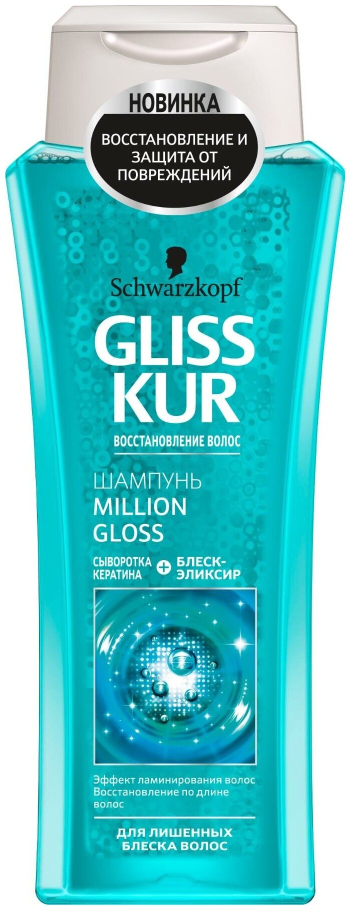 gliss kur szampon z keratyna million gloss