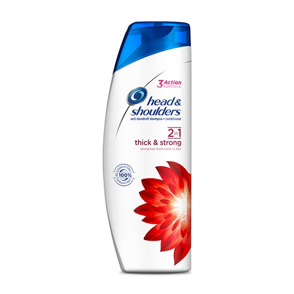 head&shoulders szampon 2w1 z odżywką przeciwłupieżowy thick&strong