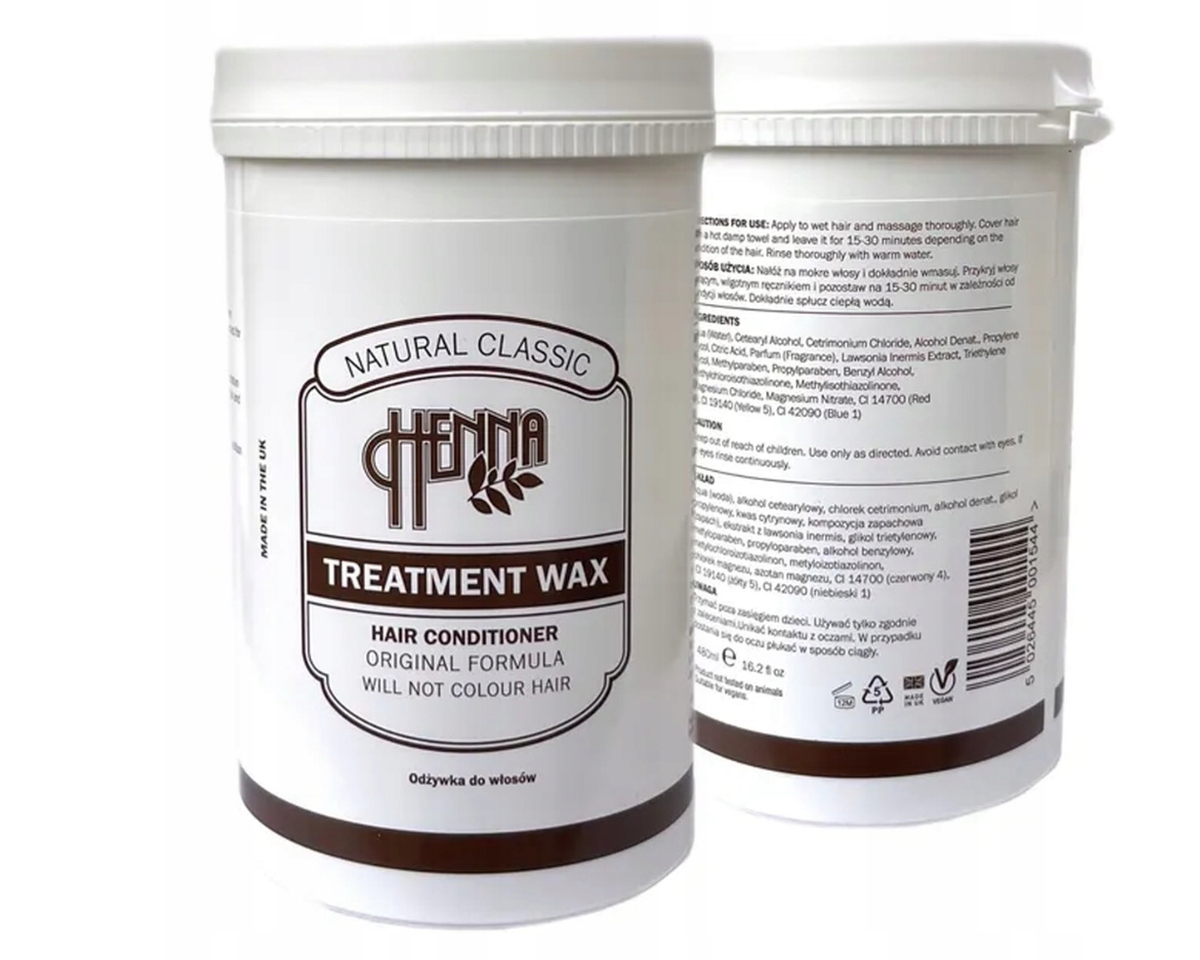 henna treatment wax maska odżywka do włosów 480g