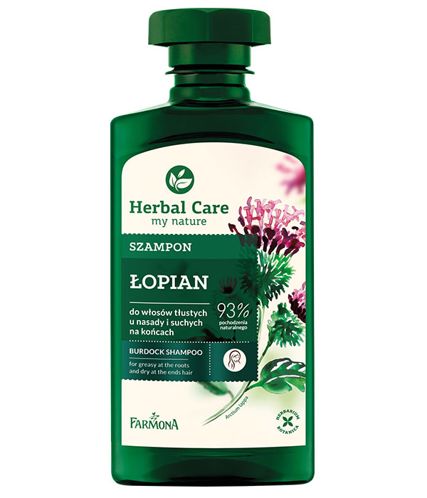 herbal care łopian szampon skład