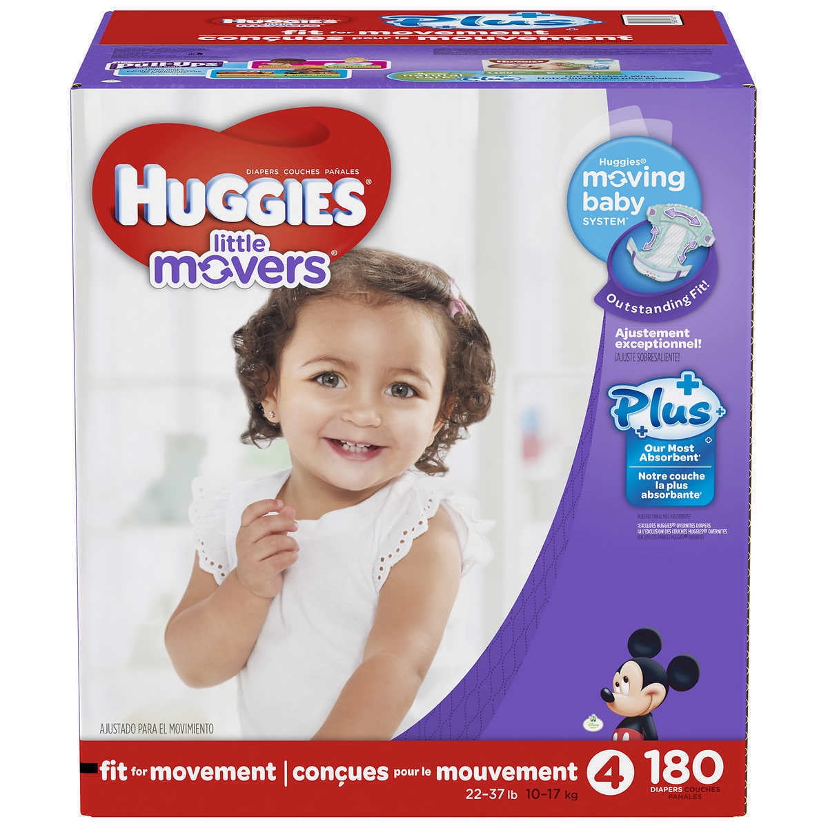 huggies size 4 180 count