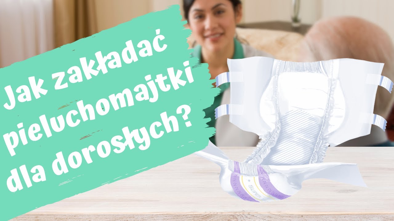 jak sie zaklada pieluchomajtki z niebieską nitką