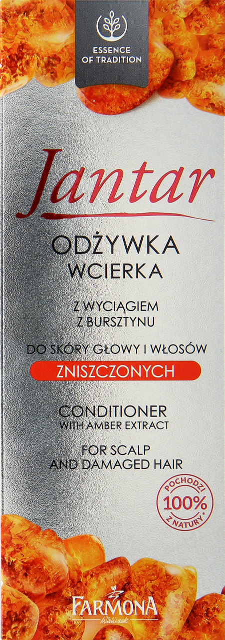 jantar jantar odżywka-wcierka z wyciągiem z bursztynu do włosów zniszczonych