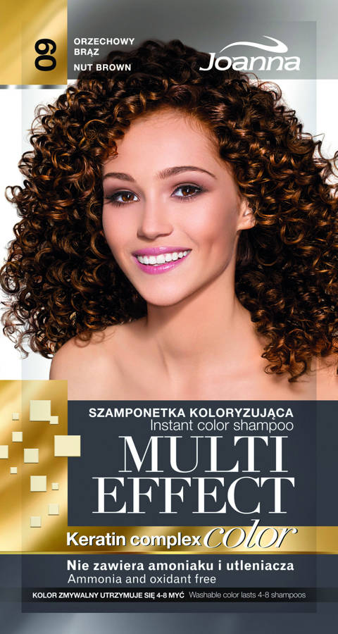 joanna multi effect color 09 orzechowy brąz szampon koloryzujący