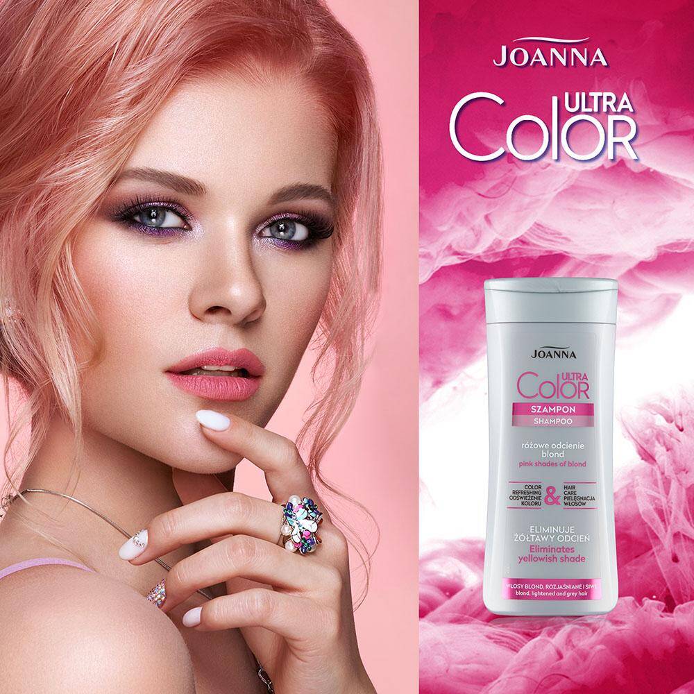 joanna ultra blond różowy szampon