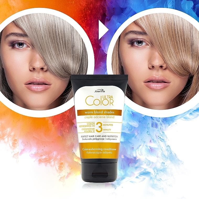 joanna ultra color szampon do włosów ciepłe odcienie blond opinie