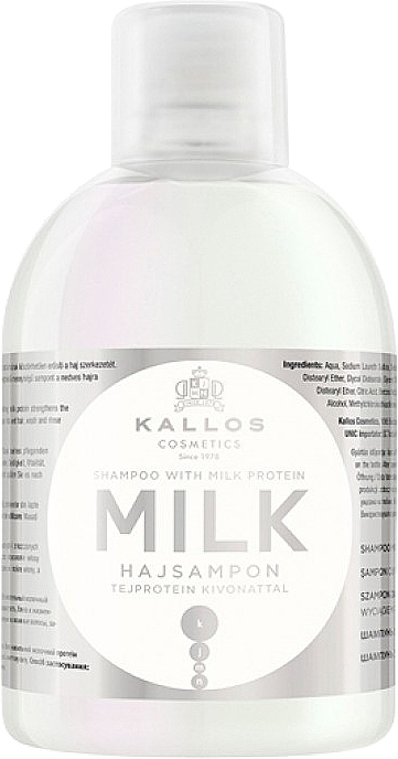 kallos cosmetics milk szampon do włosów