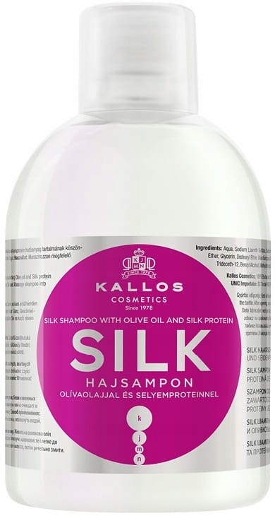 kallos vanilla shine shampoo szampon nabłyszczający do włosów 1000 ml