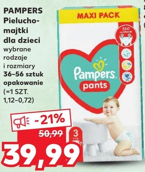 kaufland pieluchomajtki pampers