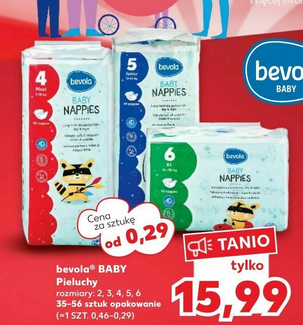 kaufland pieluchy cena