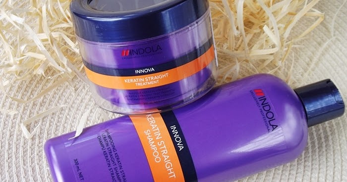 keratynowy szampon prostujący włosy indola keratin straight