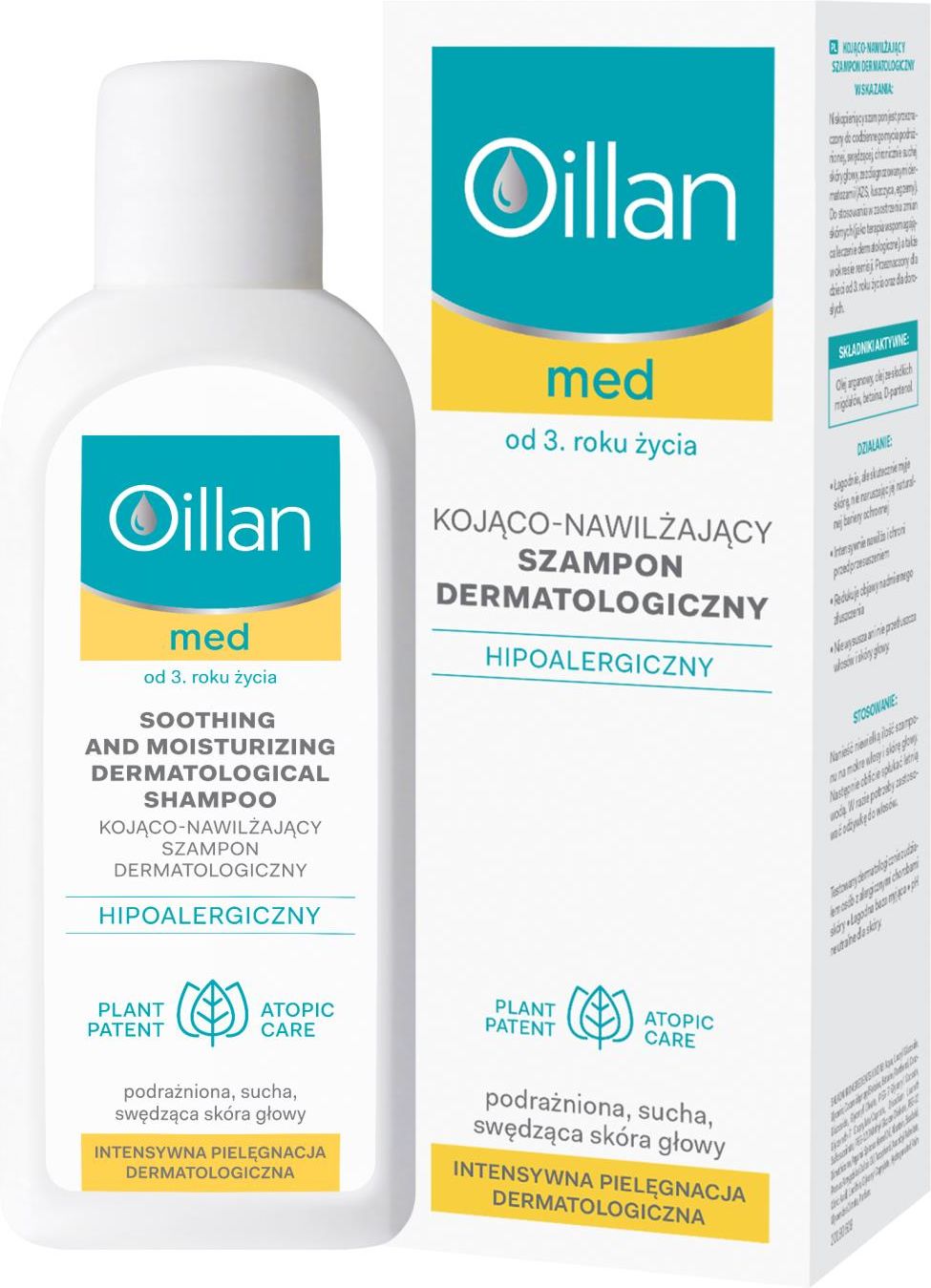 kojąco nawilżający szampon dermatologiczny