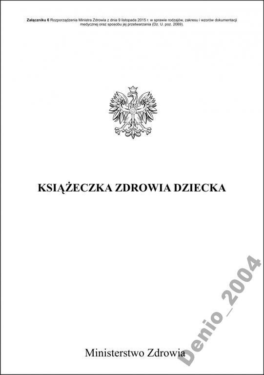 książeczka zdrowia dziecka huggies