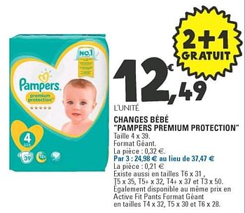 leclrek pampers premium 4