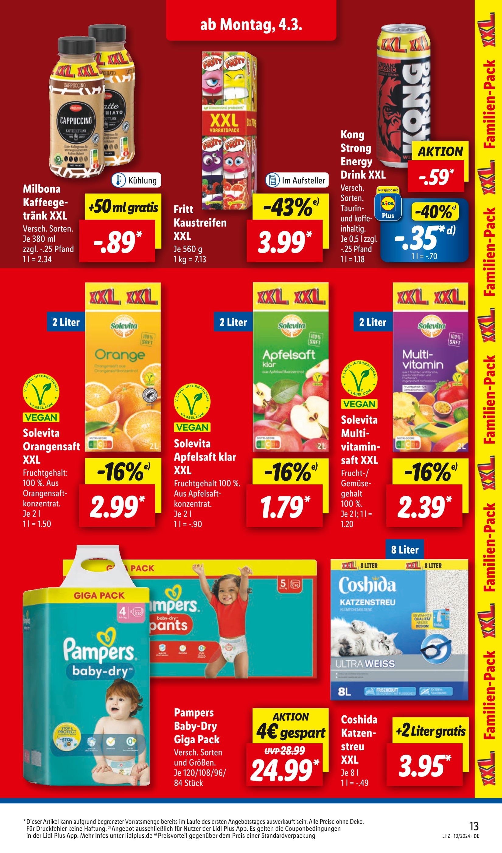 lidl prospekt pampers