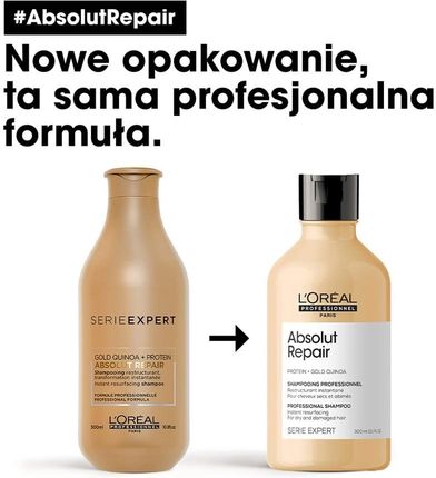 loreal absolut repair gold szampon regenerujący do włosów zniszczonych