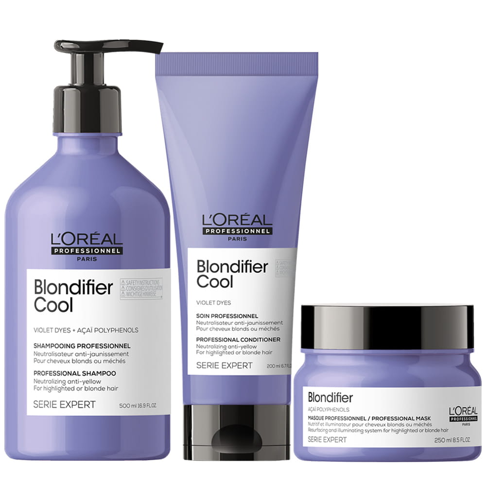 loreal blondifier cool szampon chłodny blond 500ml