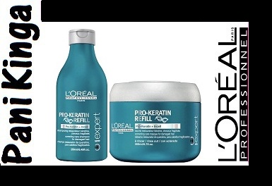 loreal pro keratin keratyna szampon odżywka