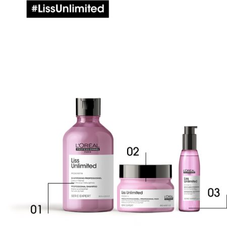 loreal professionnel serie expert liss unlimited szampon wygładzający do włosów