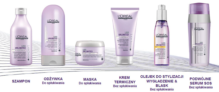 loreal szampon i odżywka liss unlimited