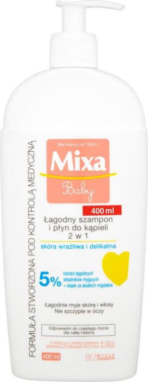 mixa szampon i płyn do kąpieli