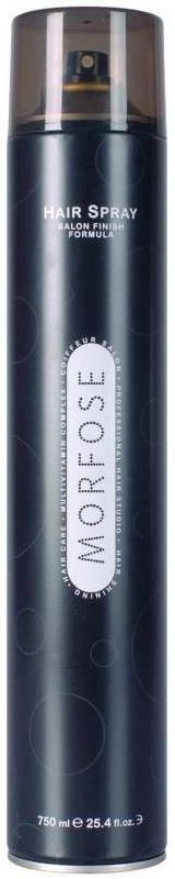 morfose lakier extra strong do włosów czarny salon finish 750ml