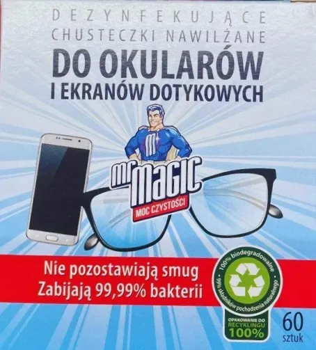 mrmagic chusteczki nawilżane do okularów