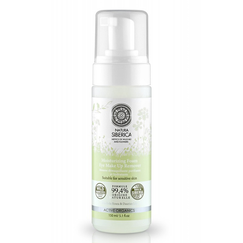 natura siberica nawilżająca pianka do demakijażu oczu 150ml