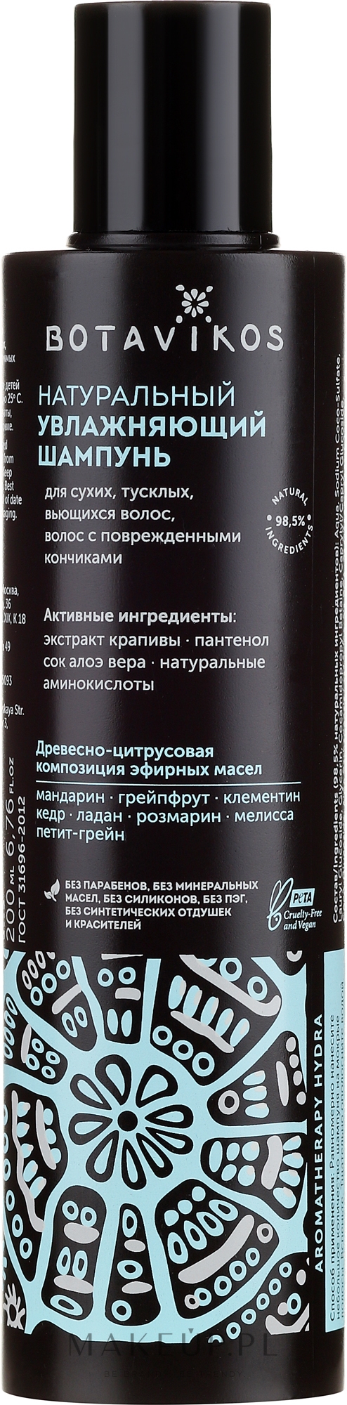 naturalny szampon odżywiający do włosów cienkich i normalnych 200ml botavikos