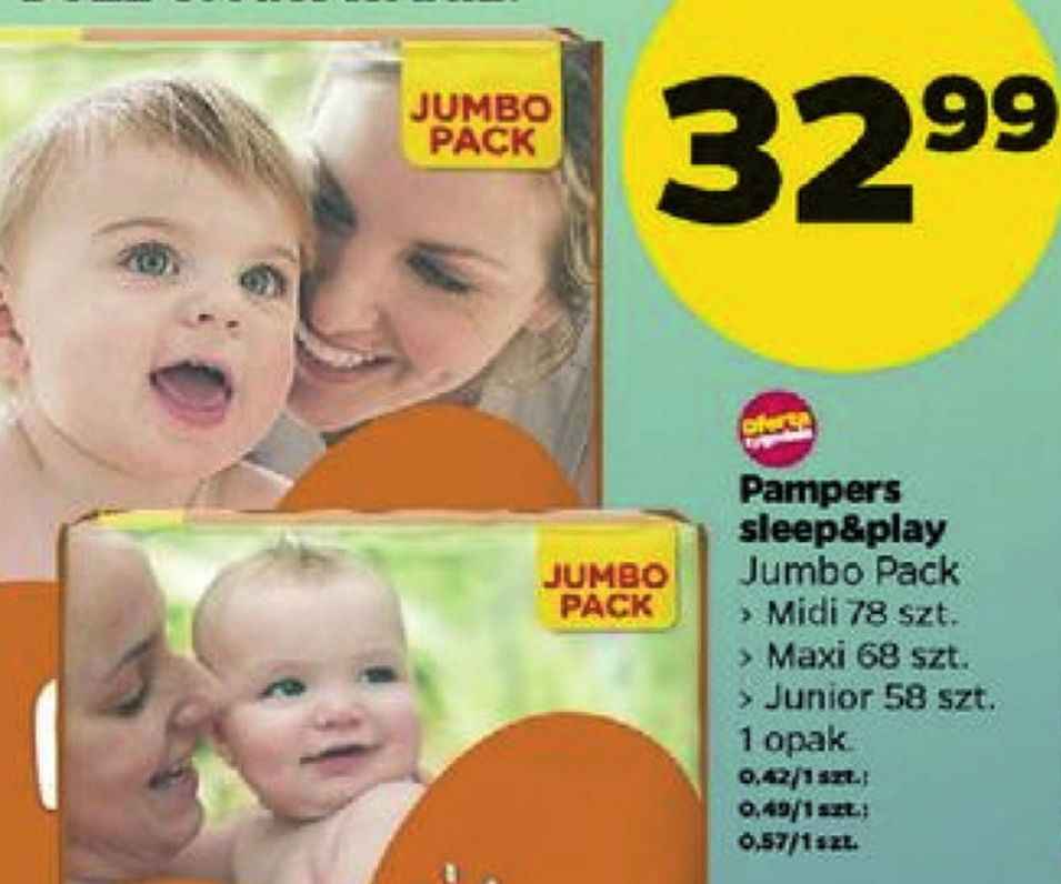 netto pieluchy pampers 3 sleep play