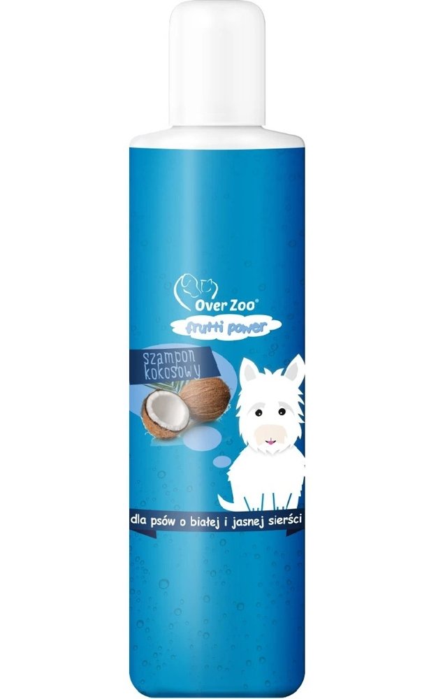 niebieski szampon dla psa do białej siersci
