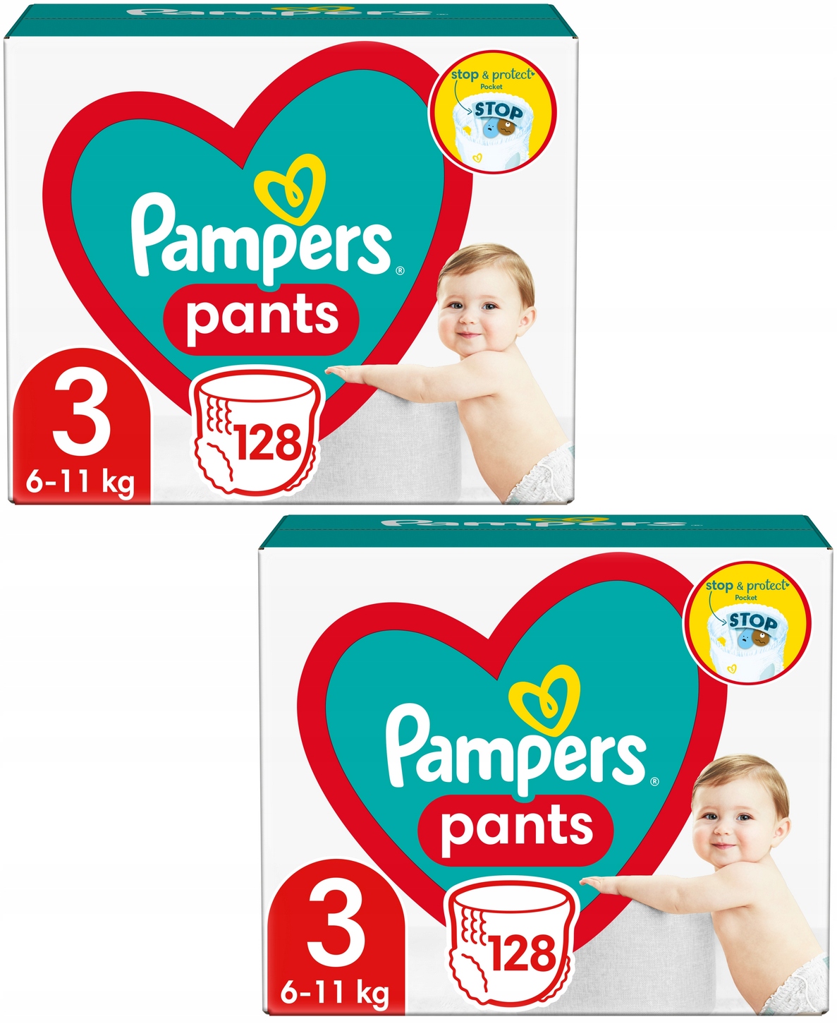 niemowląt pampers 256szt