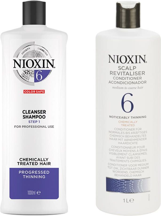 nioxin 6 zestaw duo 2x1000ml szampon odżywka