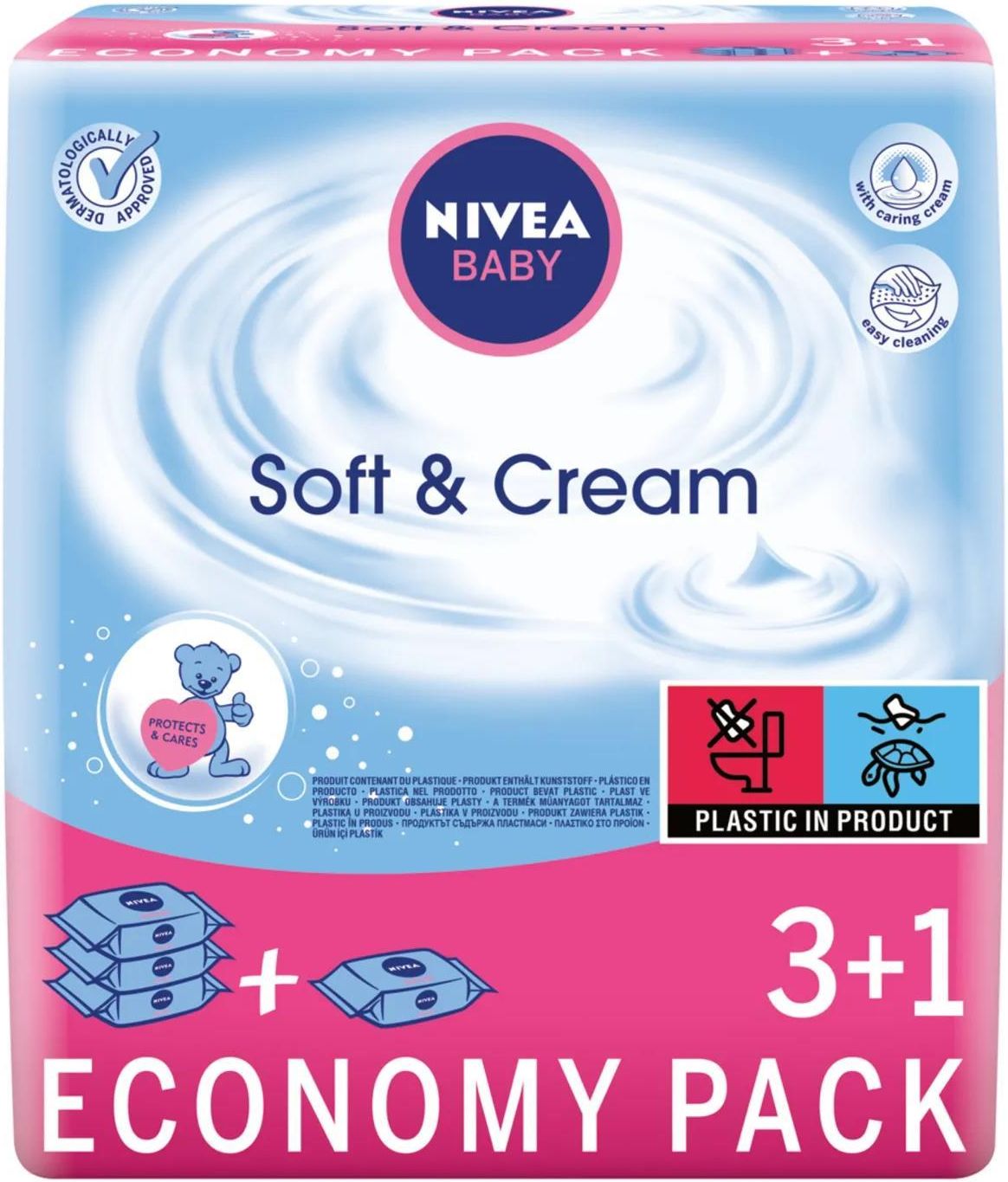 nivea baby soft easy chusteczki nawilżane