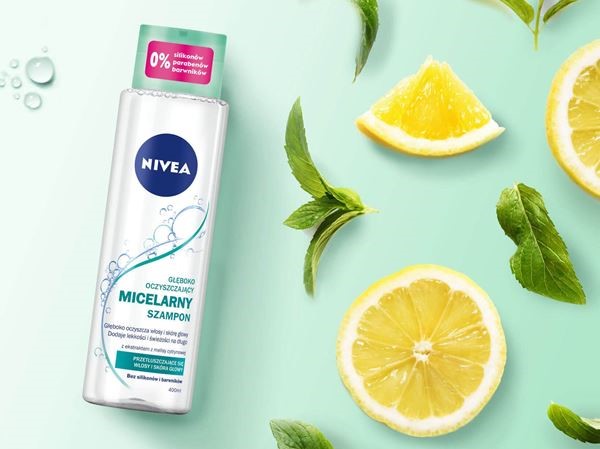 nivea głęboko oczyszczający szampon micelarny z ekstraktem z melisy cytrynow