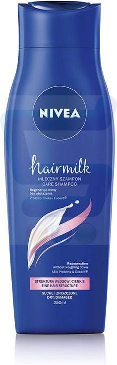 nivea hair milk szampon mleczny do włosów matowych ceneo