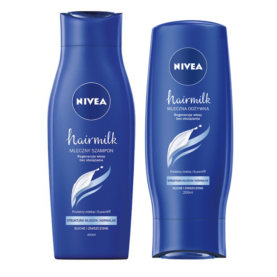 nivea hairmilk szampon cena