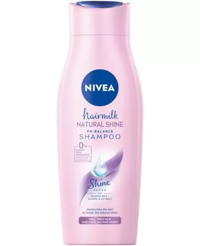 nivea mleczny szampon wyzwalający blask hairmilk shine 400ml