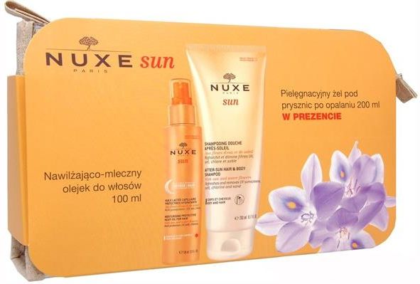 nuxe sun nawilżająco-ochronny mleczny olejek do włosów 100ml ceneo