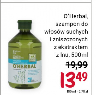 o herbal szampon promocja